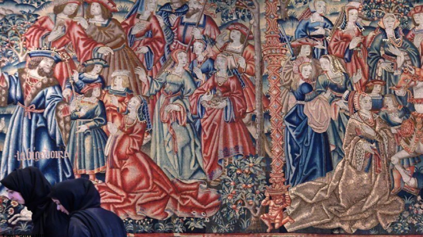 لوحة فرنسية من القرن السادس عشر، وتمثل النبي دانيال في بلاط نبوخذ نصّر.