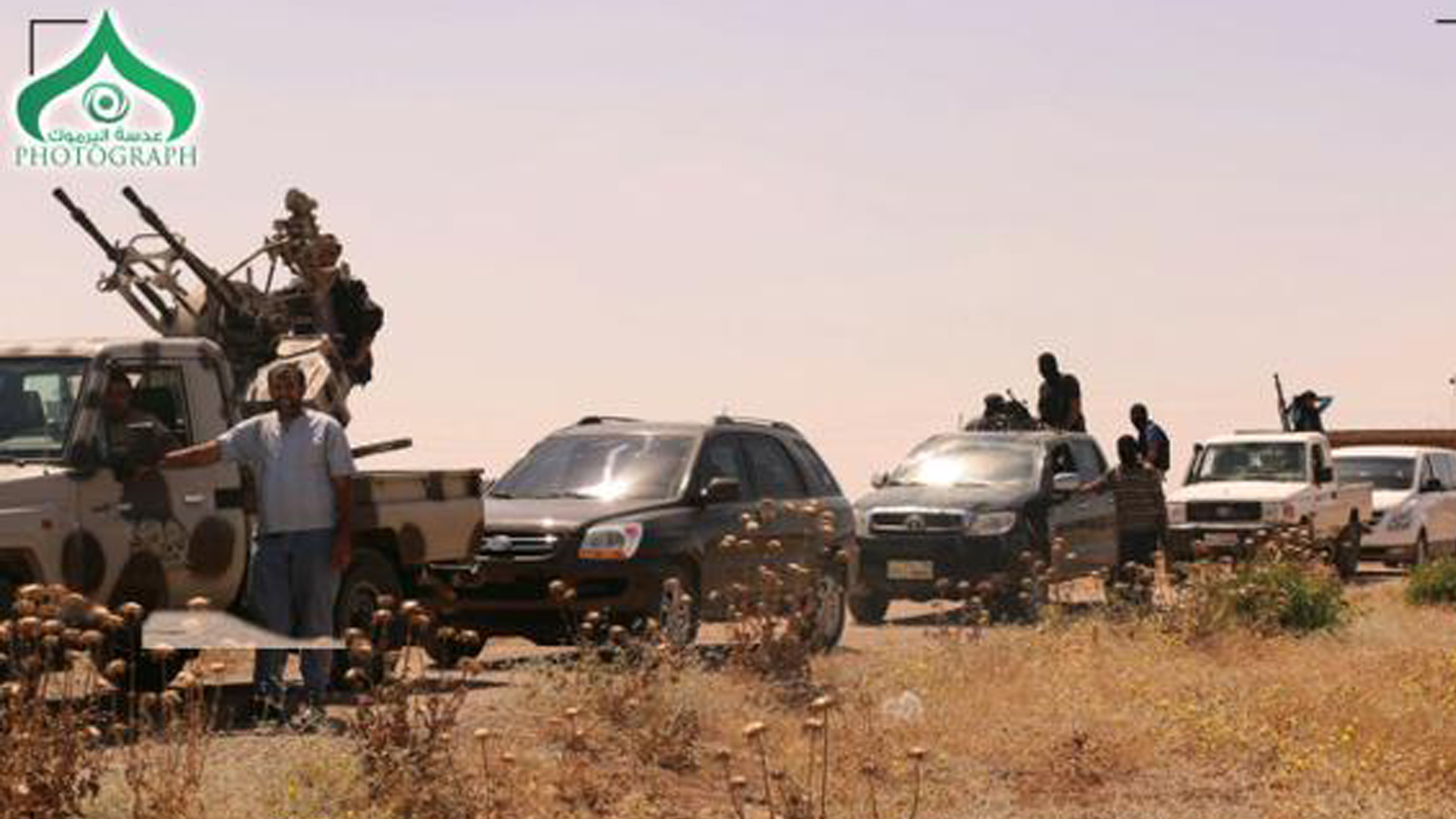 مؤازرات جيش اليرموك التي انطلقت إلى اللجاة لمواجهة تنظيم داعش