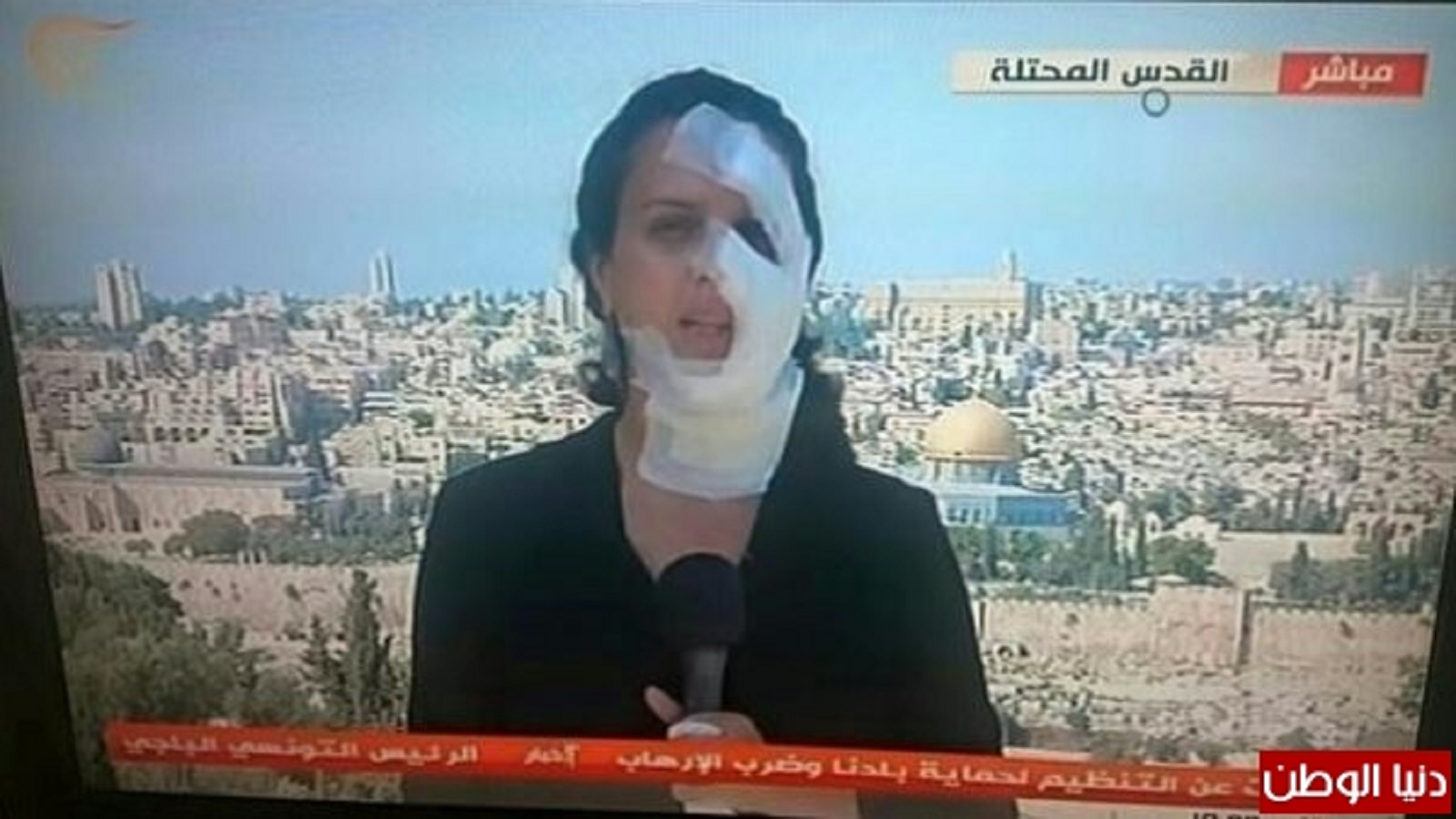 إصابة مراسلة "الميادين" في القدس