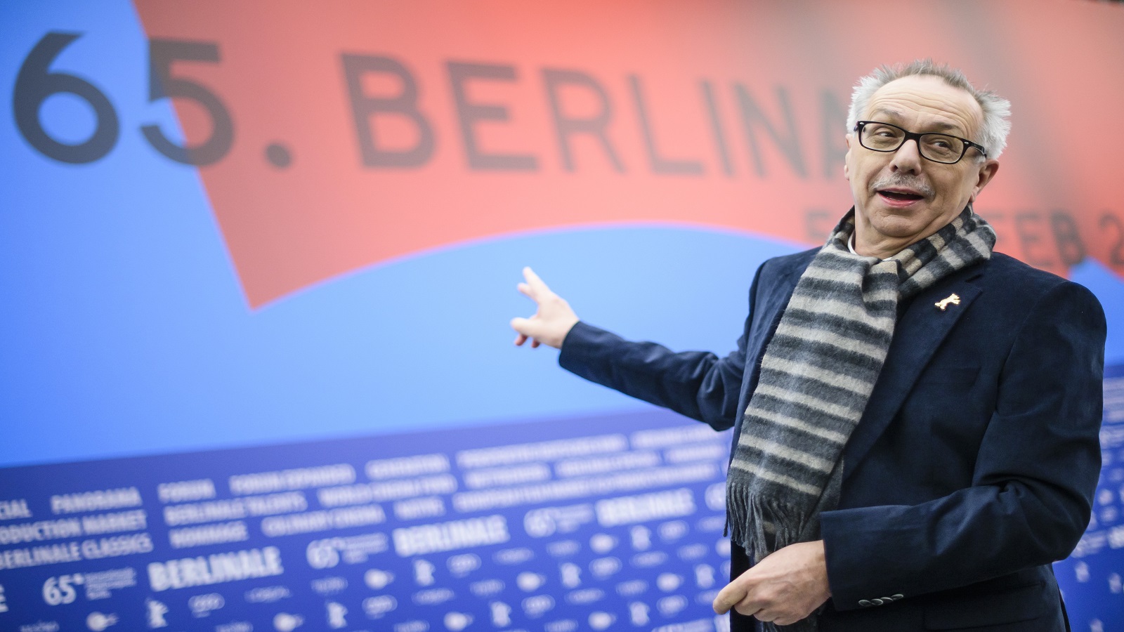 مدير مهرجان برلين ديتر كوسليك خلال الافتتاح.