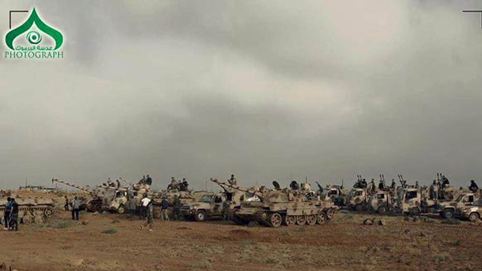 قوات جيش اليرموك في اللجاة لمواجهة تنظيم داعش