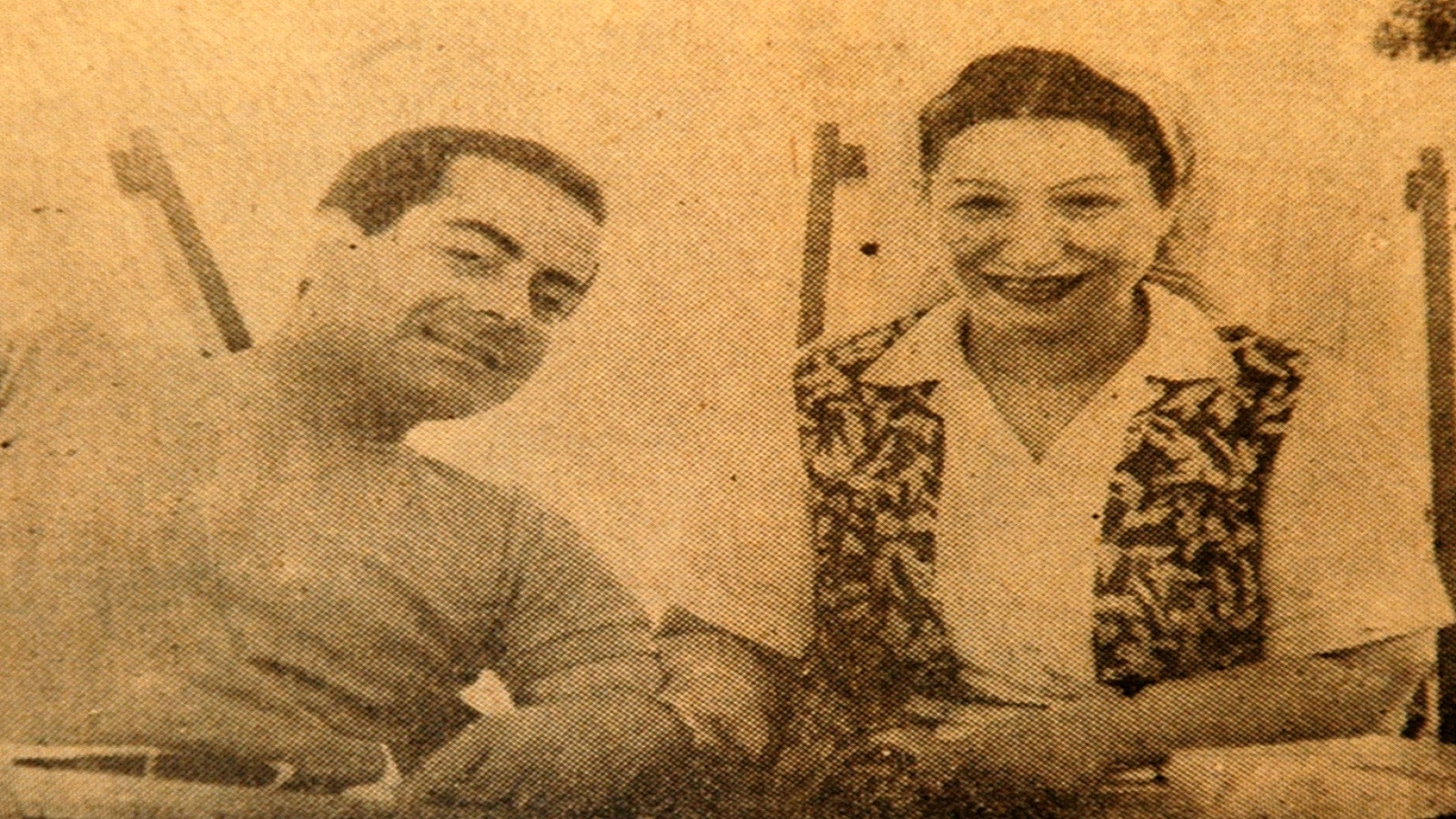 مع فريد الأطرش، 1946.