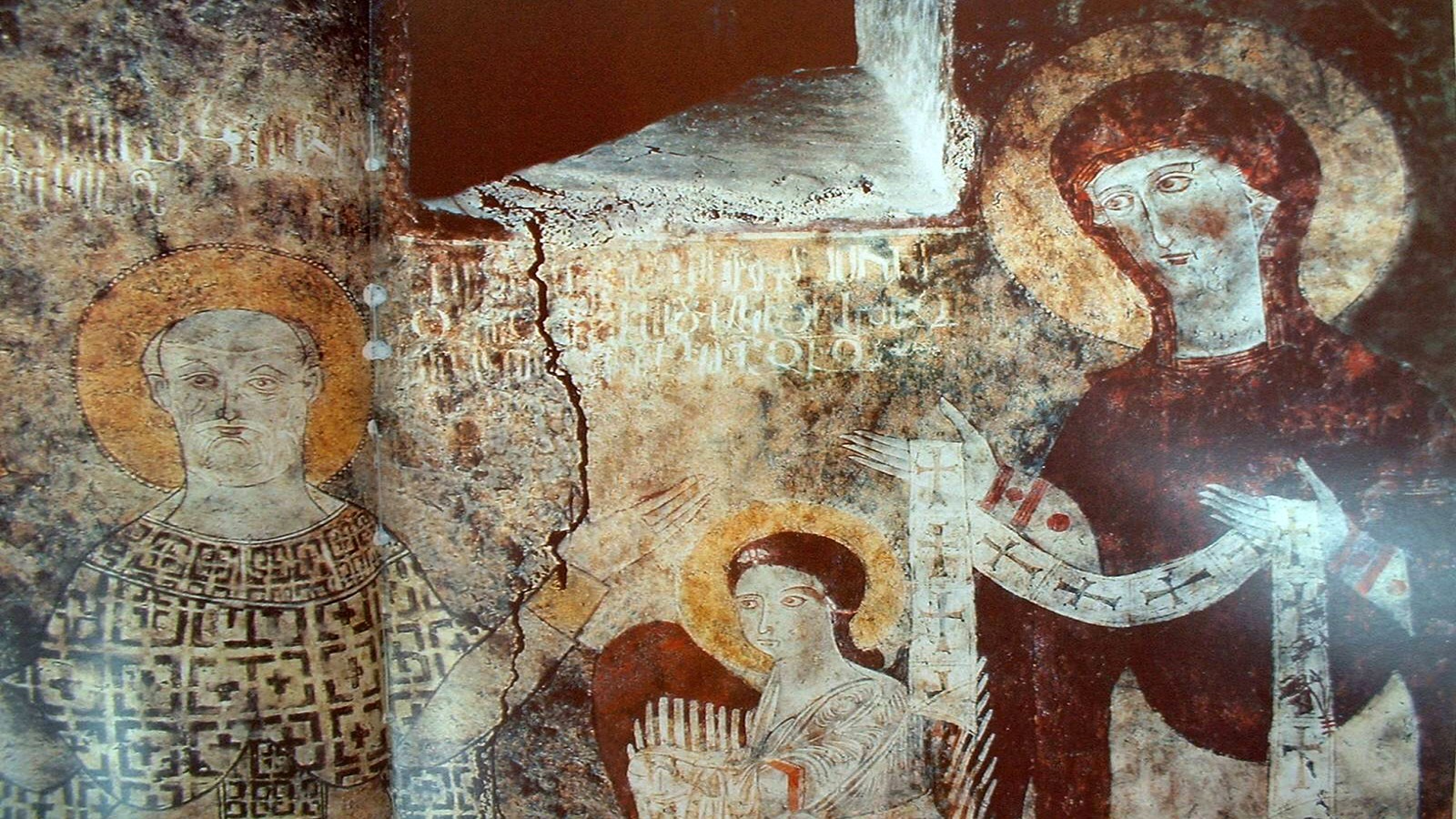  السيدة العذراء والقديس نيقولاوس، جدارية من كنيسة دير داديفانك