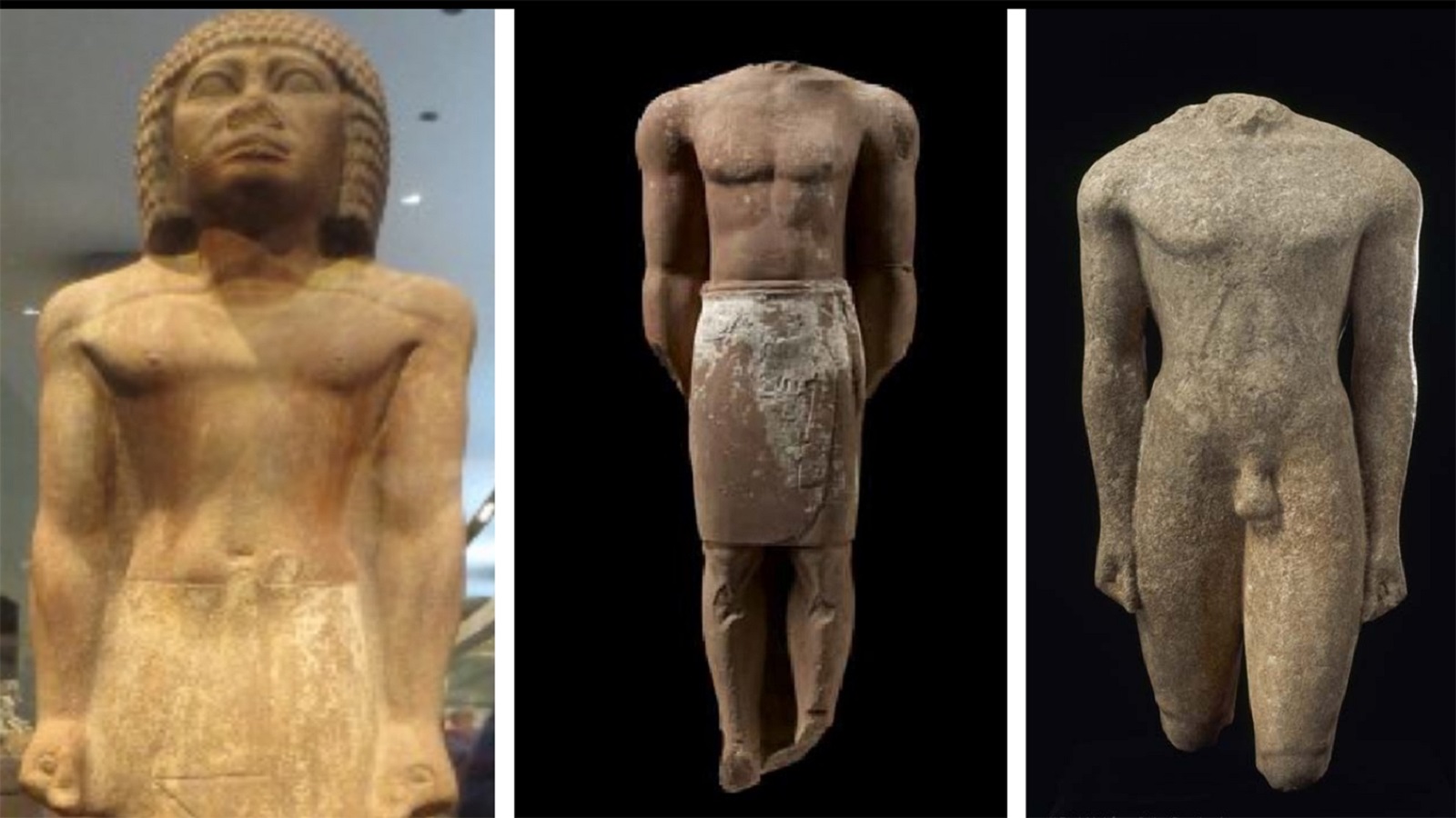 من اليمين: النسق اليوناني، والعربي، والمصري