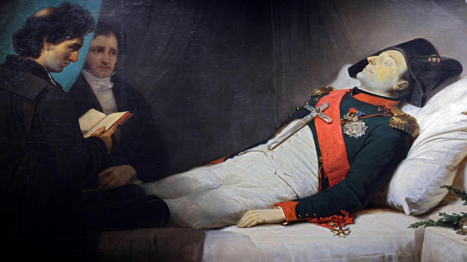 جان باتيست موزيس، نابليون على سرير الموت، 1843.