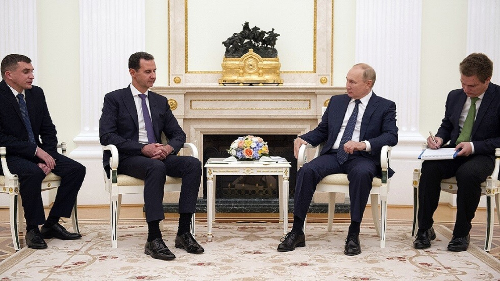بوتين استقبل الأسد:مشكلة سوريا التواجد الأجنبي غير الشرعي