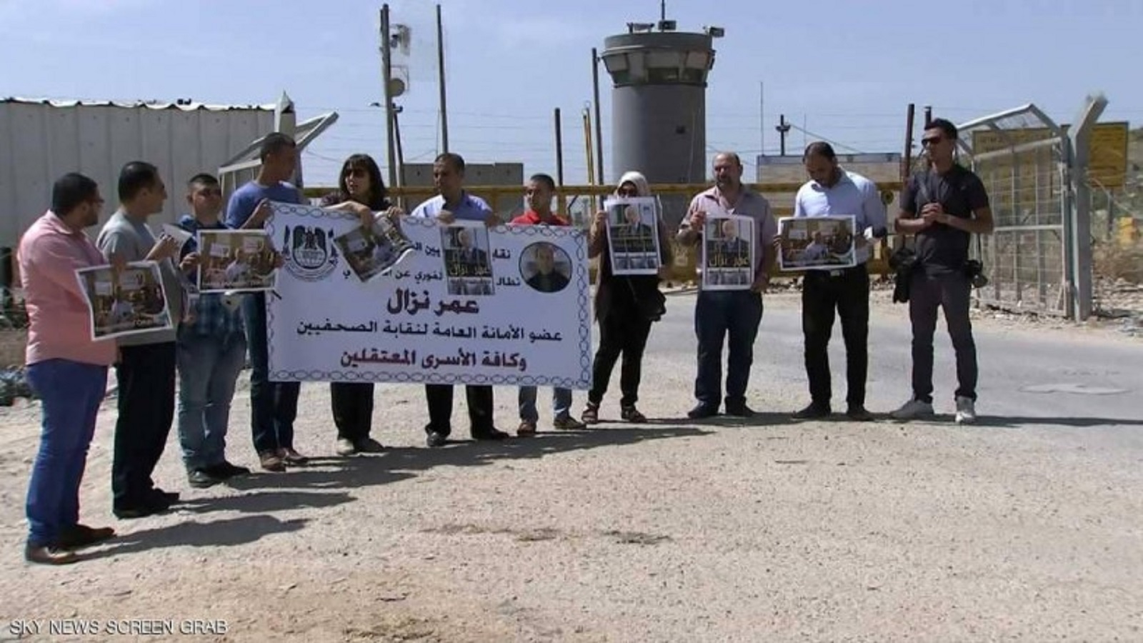 صحافيون فلسطينيون ينظمون وقفة لأجل زملائهم المعتقلين