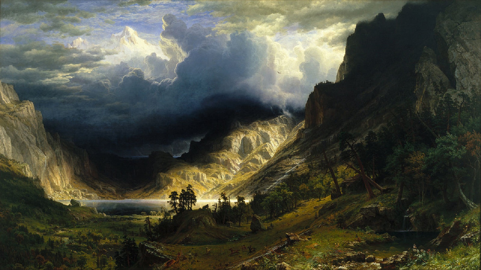 "عاصفة في جبال الروكي" لألبرت بيرشتات