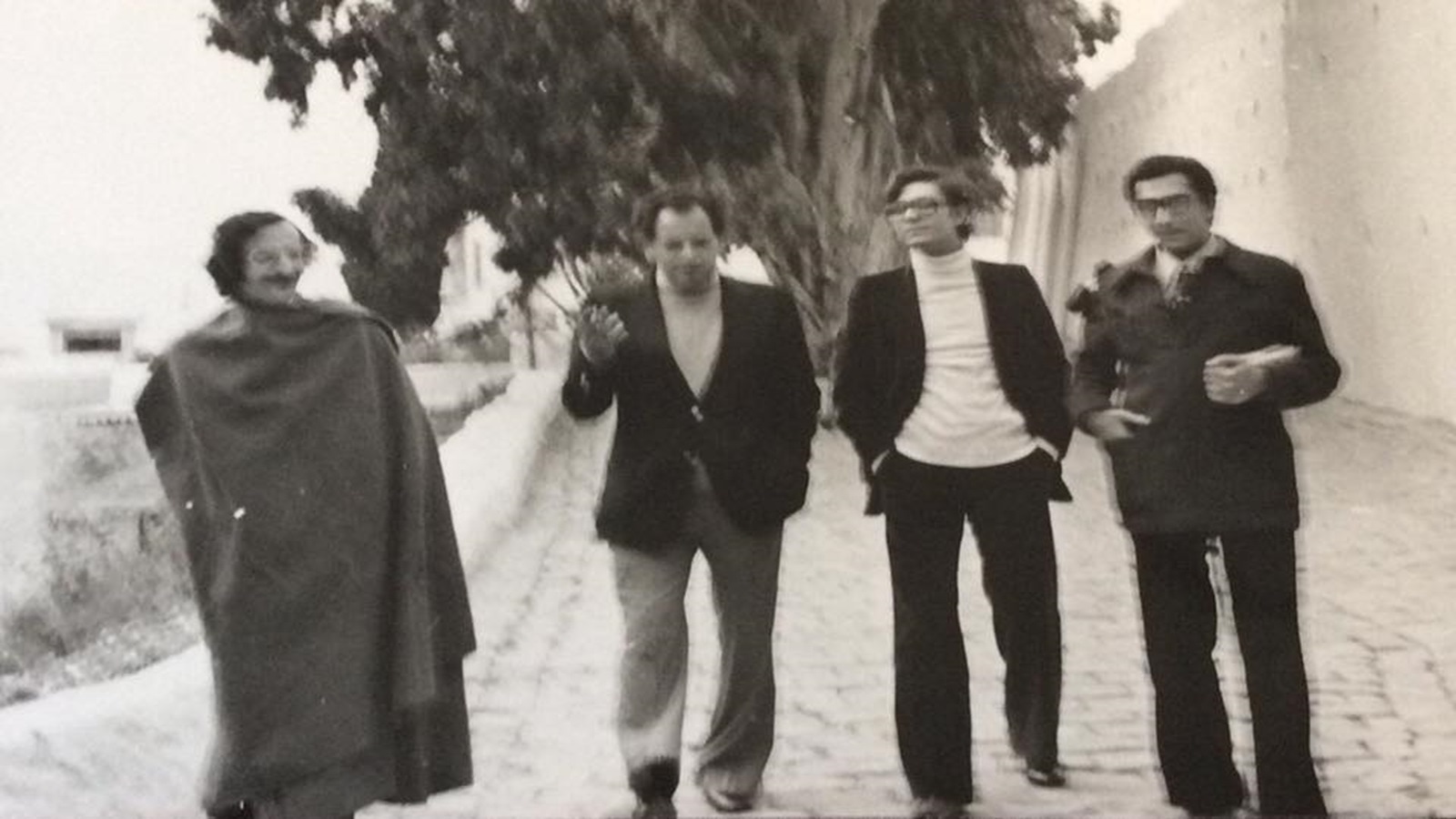 من اليمين: سمير فريد، حمادي الصيد، لطفي الخولي، ووليد شميط / تونس