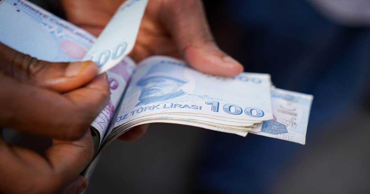 The Turkish lira hits a record low against the dollar