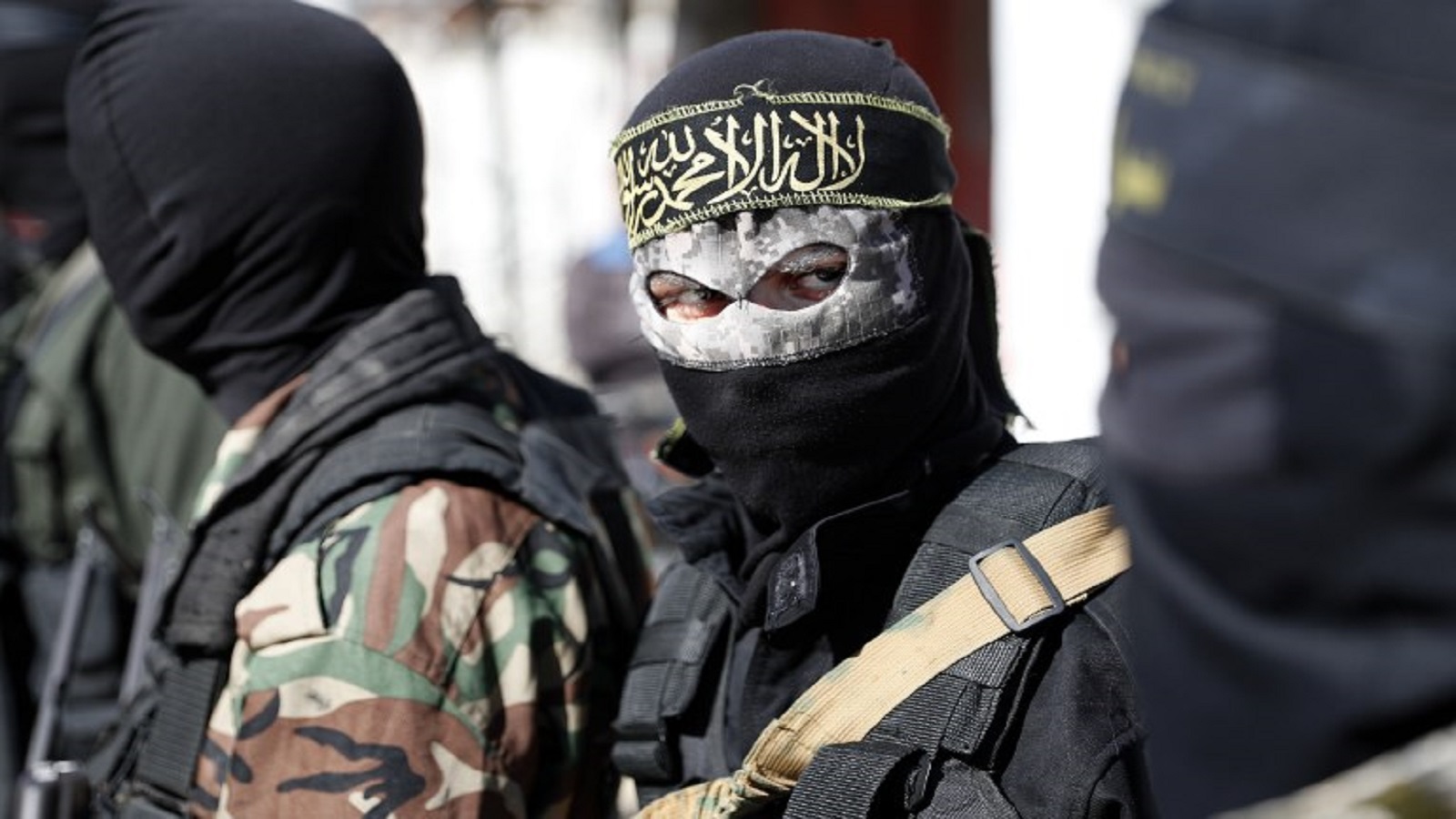Джахад. Джихад ануфра. Исламский джихад. Маска террориста. Арабские террористы в масках.