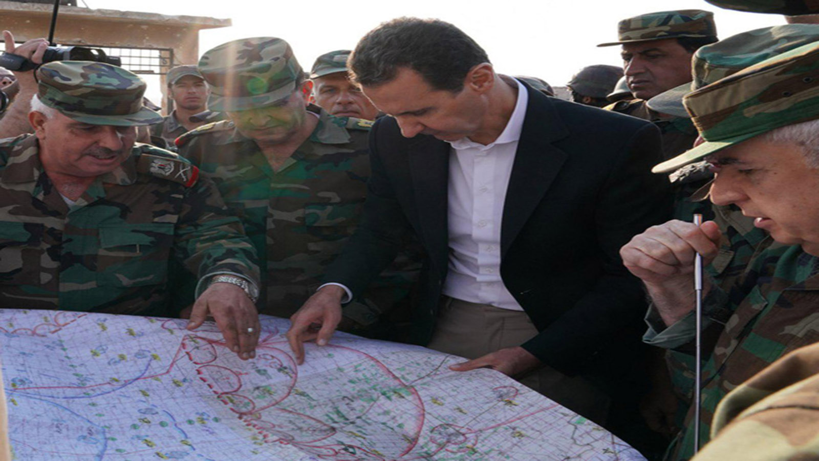 بشار الأسد في زيارة خاطفة للهبيط..يشتم أردوغان ويلوم الاكراد