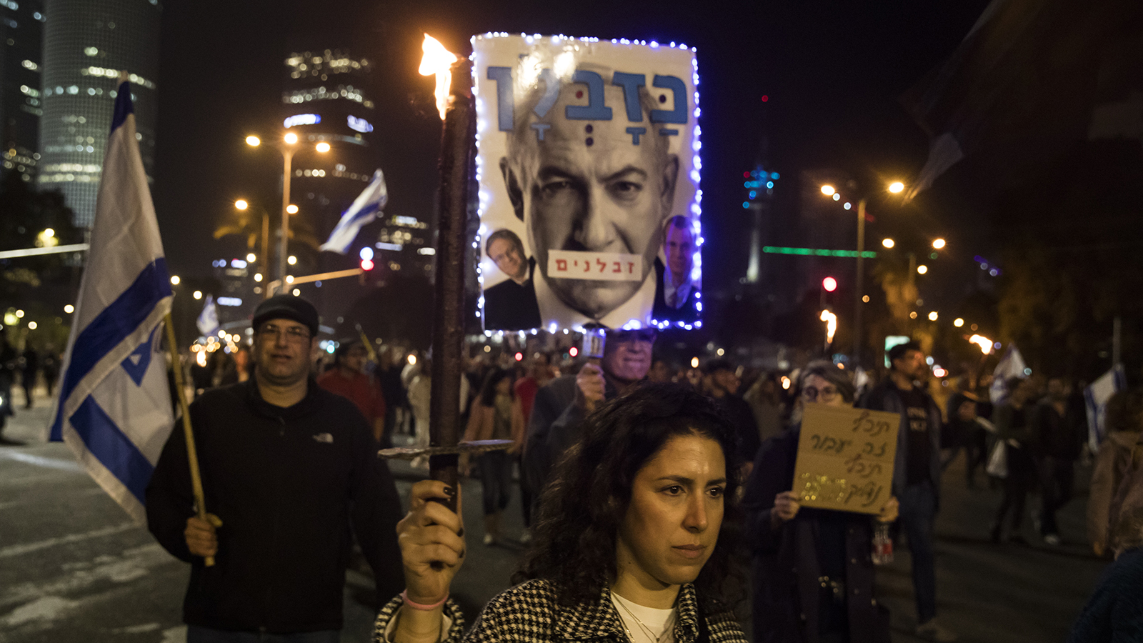 تل ابيب:120ألف إسرائيلي في التظاهرة الثالثة ضد حكومة نتنياهو