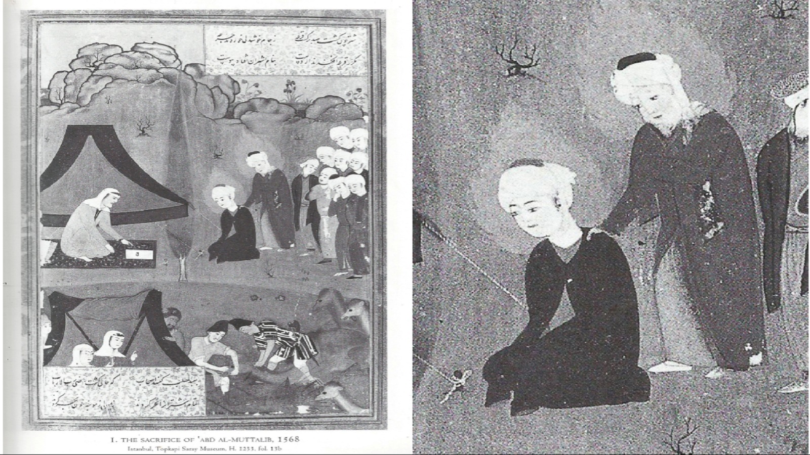  تضحية عبد المطلب، مثنوي نظام الدين الاسترآبادي، 1568، سراي توبكابي