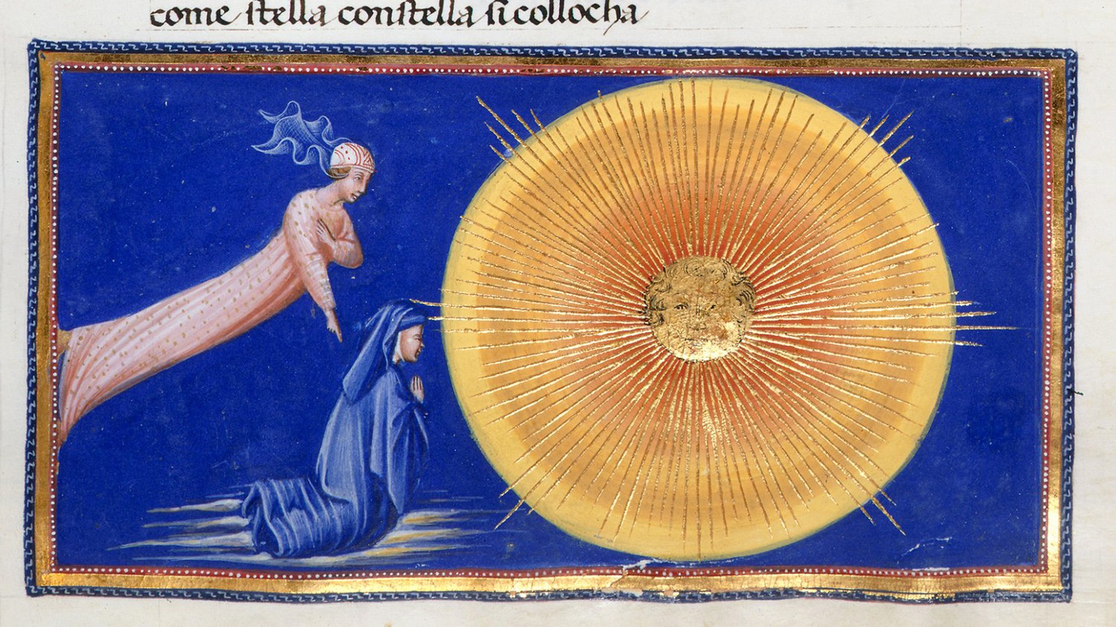 النور الإلهي، مخطوط من القرن الخامس عشر، المكتبة البريطانية.