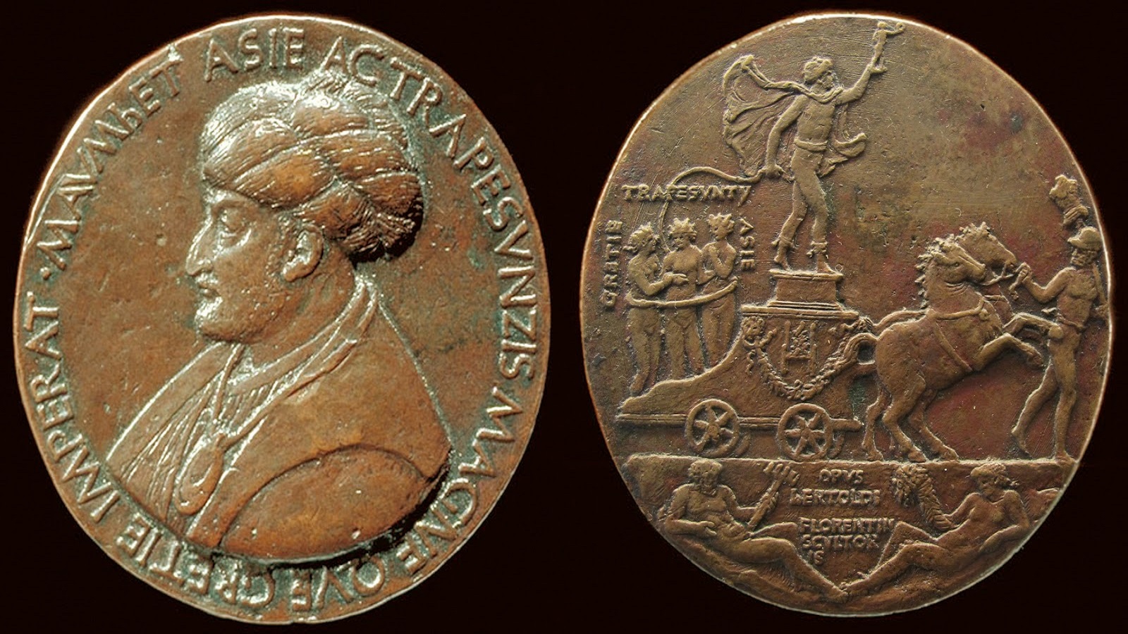  ميدالية من توقيع بيرتولدو دي جيوفاني، من محفوظات "المتحف البريطاني".