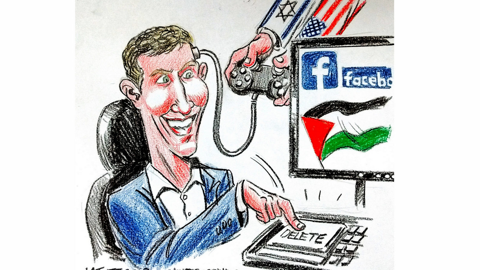 "فايسبوك يحارب فلسطين"