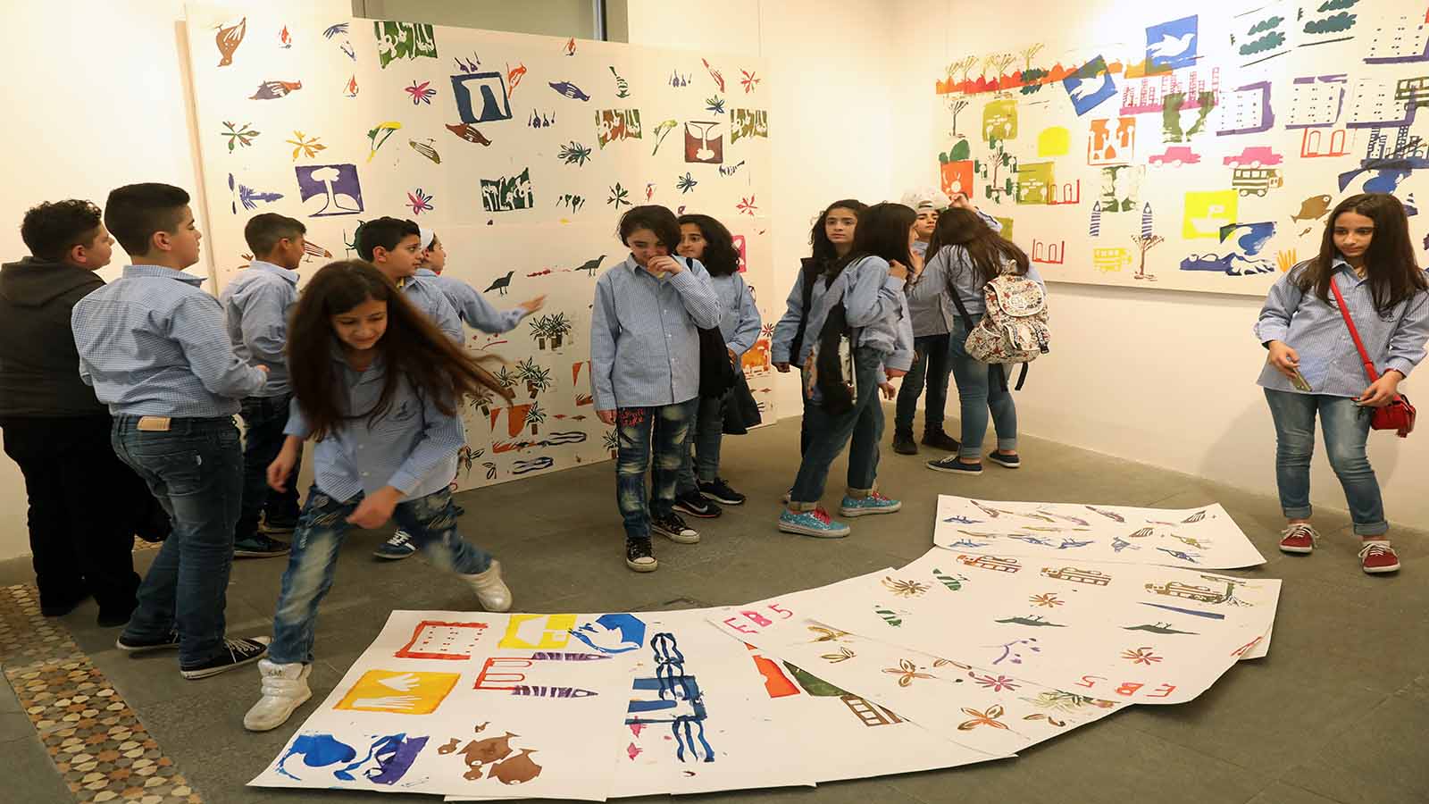 أطفال فنانون في بيت بيروت