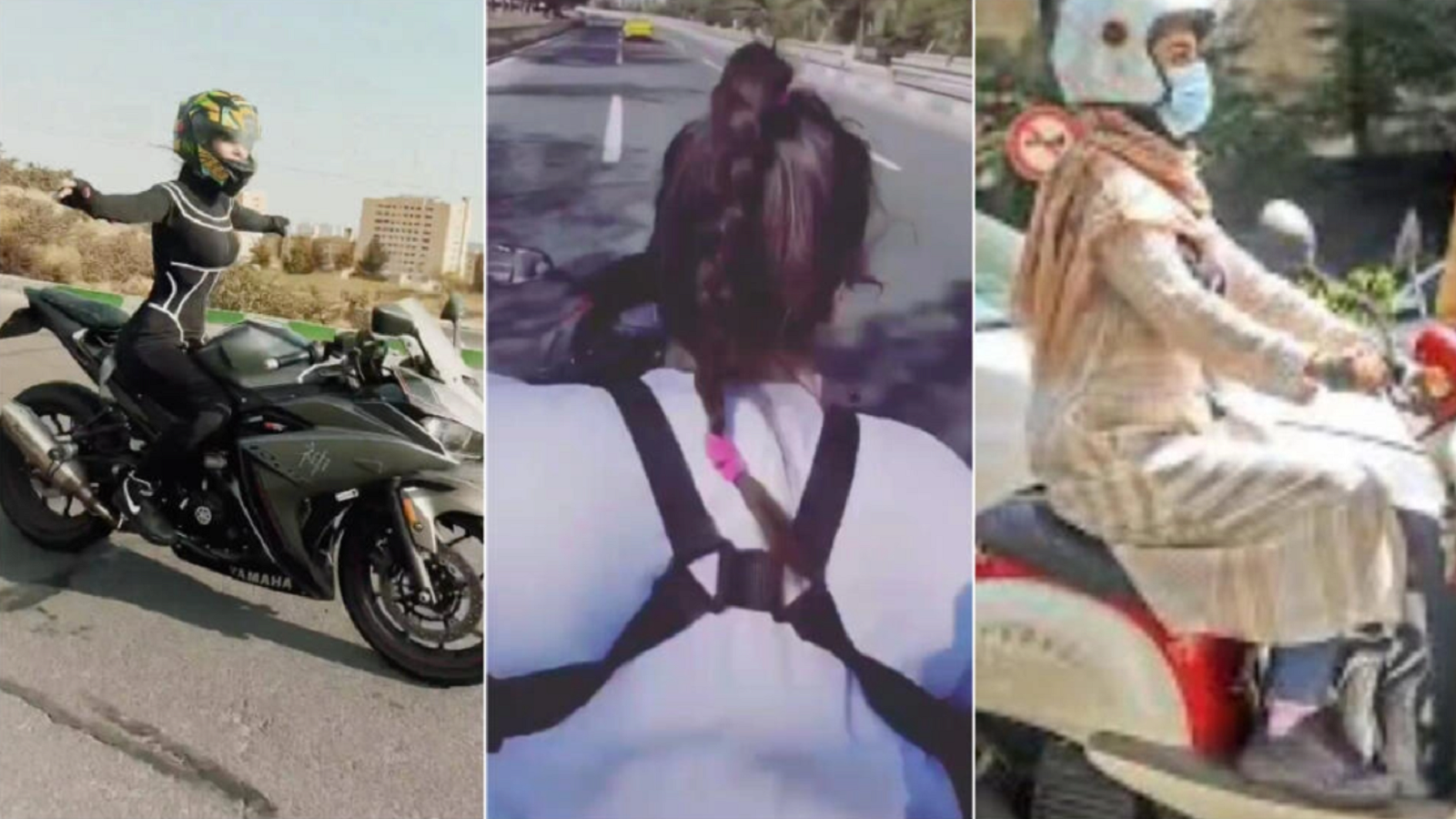 تحدّ جديد للسلطات...إيرانيات يقُدن الدراجات النارية