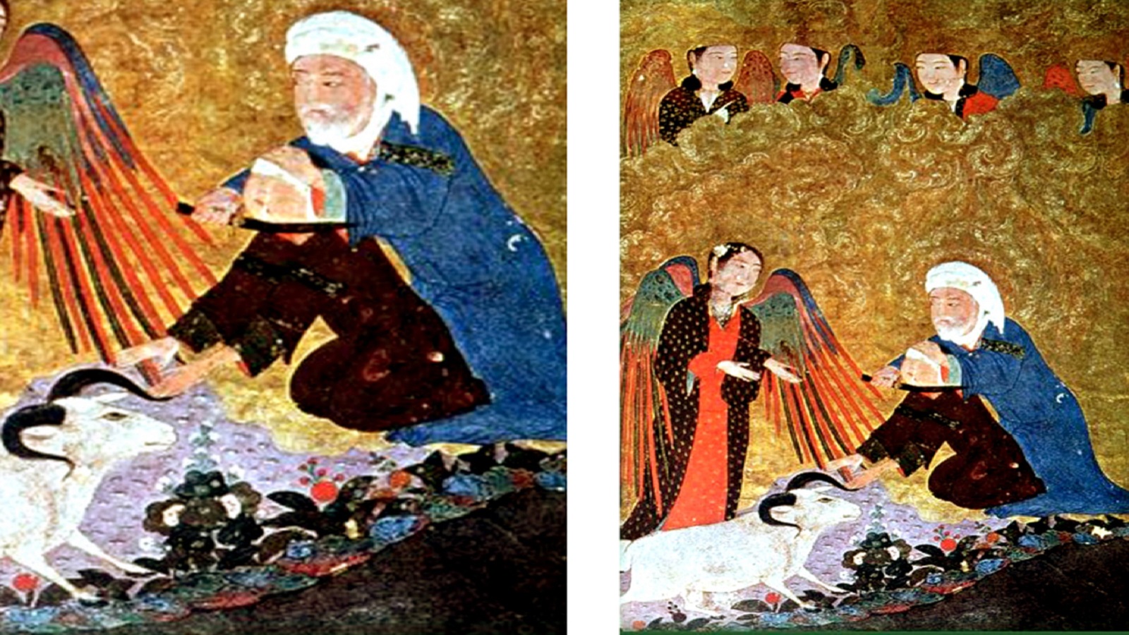 تضحية إبراهيم في فنون الكتاب الإسلامية