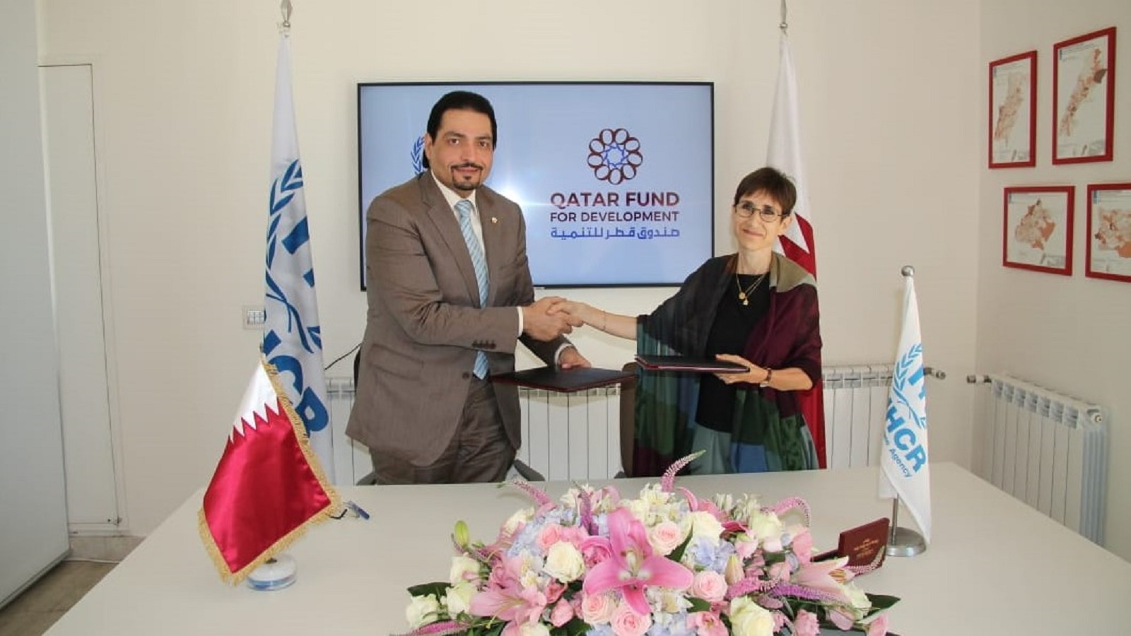 اتفاق صندوق قطر والمفوضية الأممية: رعاية اللاجئين