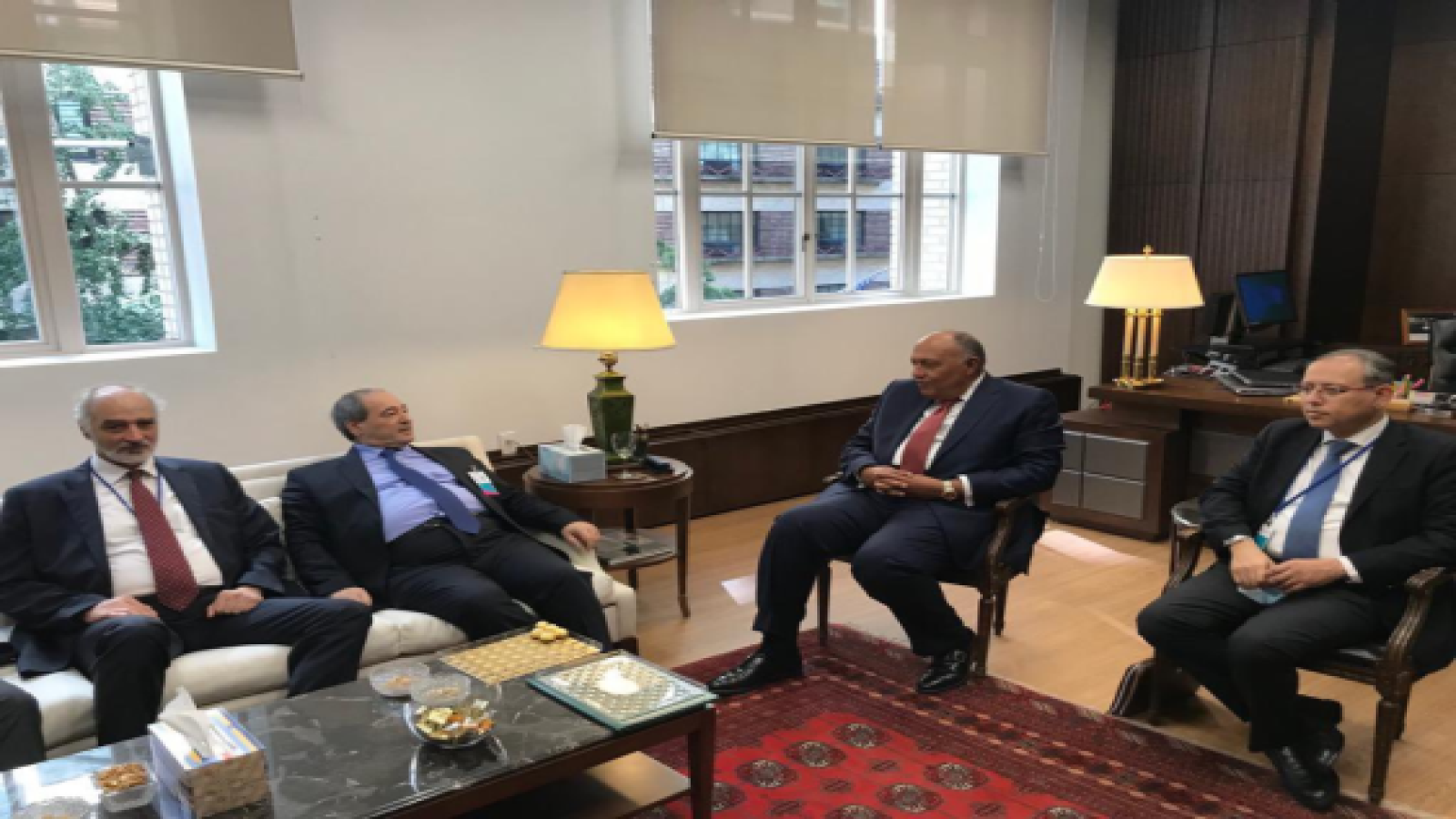 نيويورك:أول لقاء بين وزيري خارجية سوريا ومصر