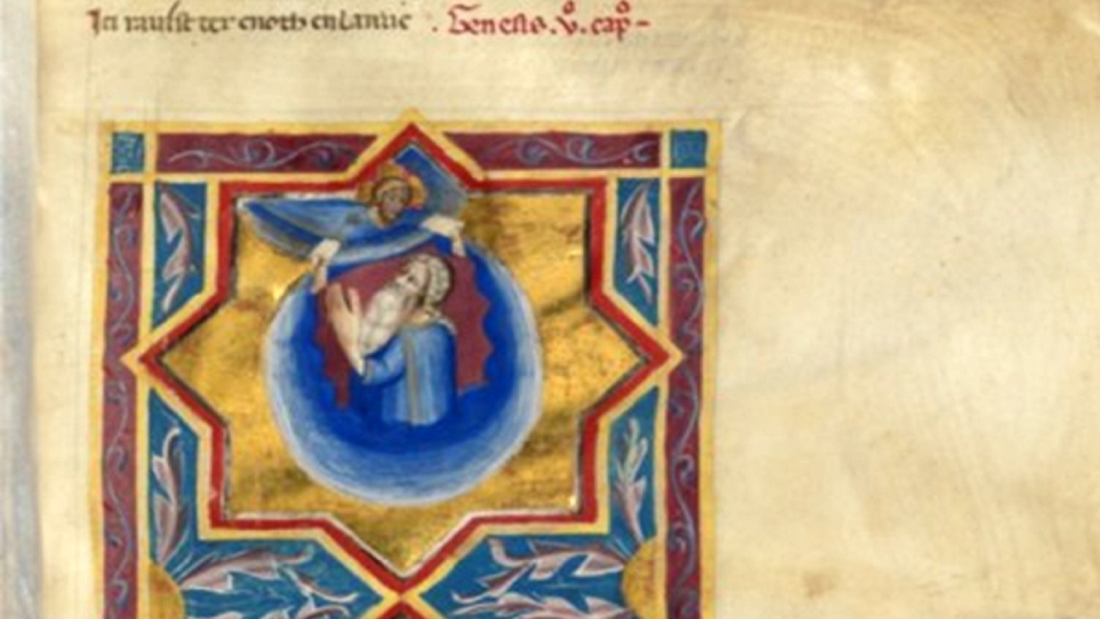 رفع أخنوخ إلى السماء، منمنمة من القرن الرابع عشر، المكتبة الوطنية، باريس.
