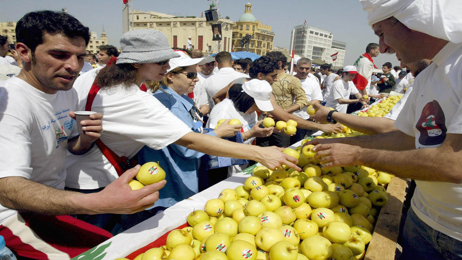 المدن حكاية التفاح اللبناني